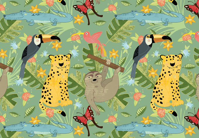 Papier peint photo Loske - Aventure jungle
