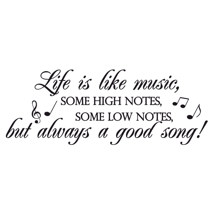 Wallsticker -  Life is like music...