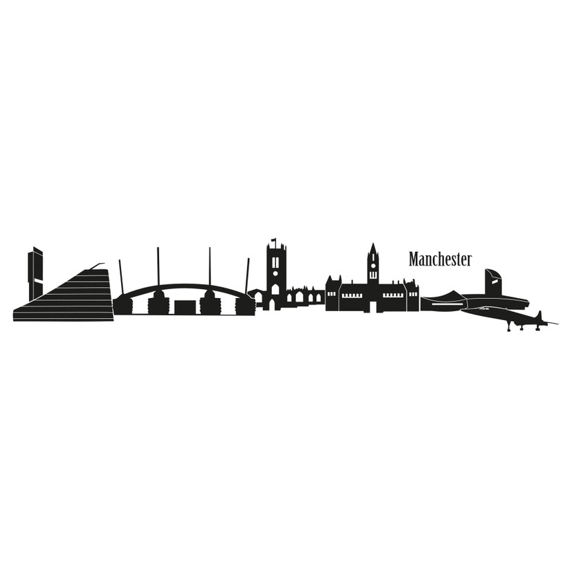 Wallsticker Manchester Skyline 1