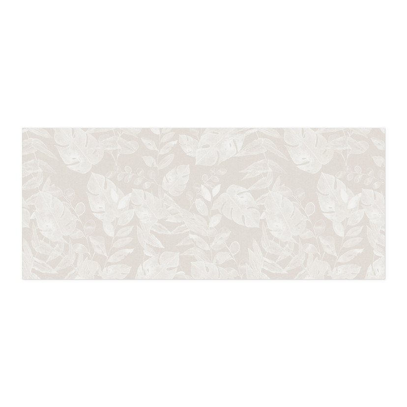 Revêtement pour cuisine autocollant Feuilles tropicales Beige - Bloomery Decor