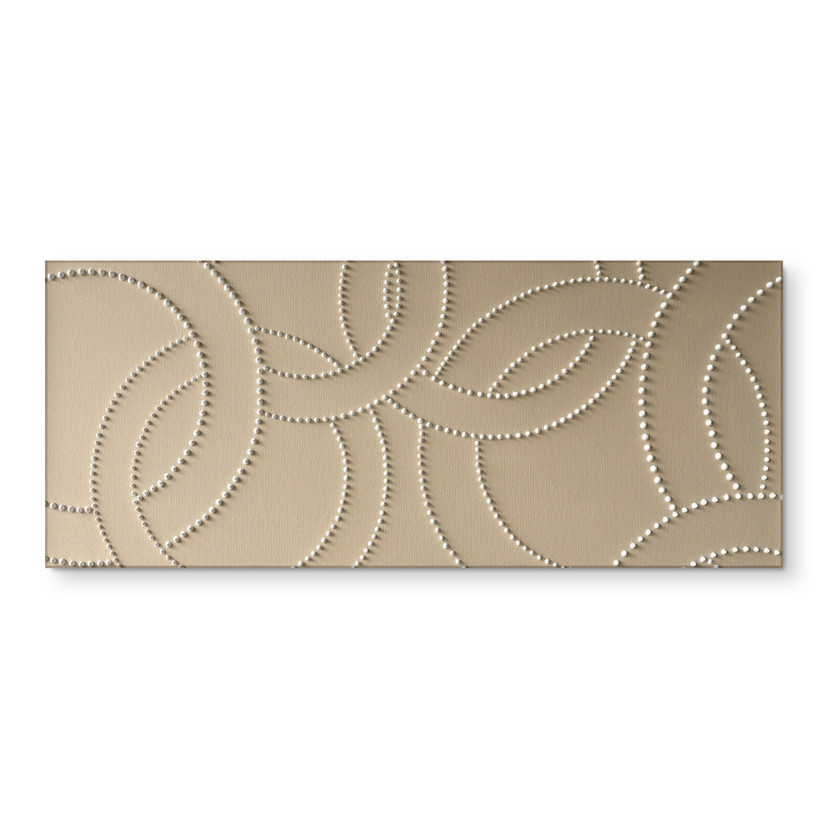 Revêtement pour cuisine Anneaux abstraits beige - Grande