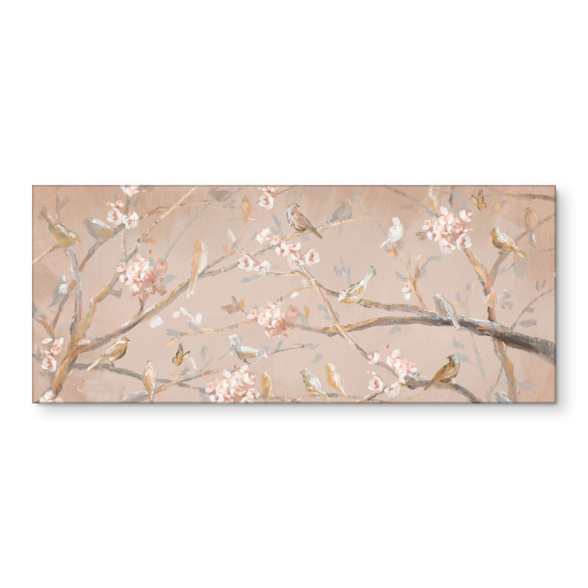 Crédence de Cuisine Oiseaux sur Fleurs de Cerisier - Cheney