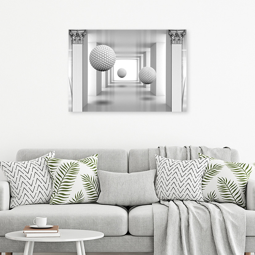 Canvasbillede, Bolde i 3D-tunnel