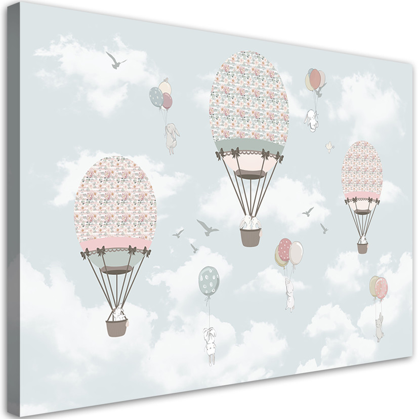 Canvasbillede, Farverige ballondyr børn