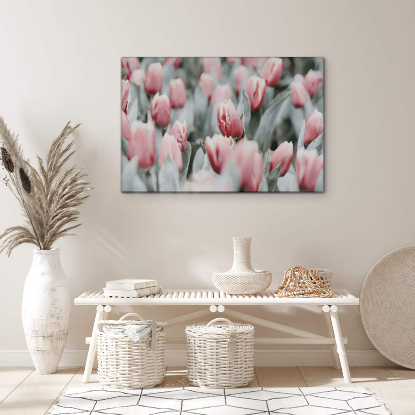 Tableau sur verre Annie - Tulipes de printemps