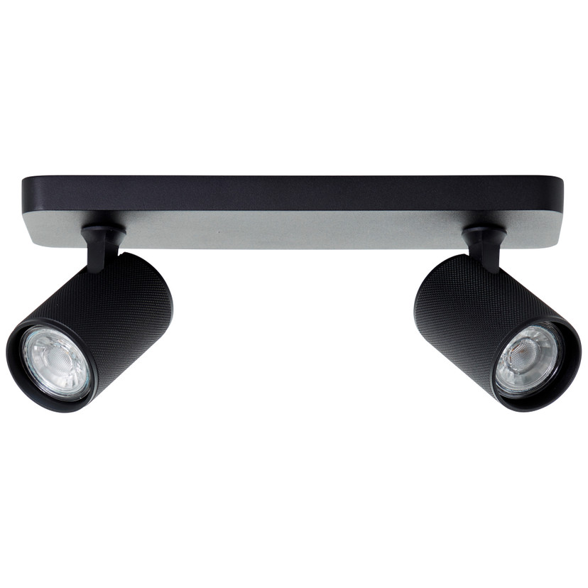 Spotbalken Leonardo, schwarz, 12,1 x 31 cm, Metall Spotleuchte