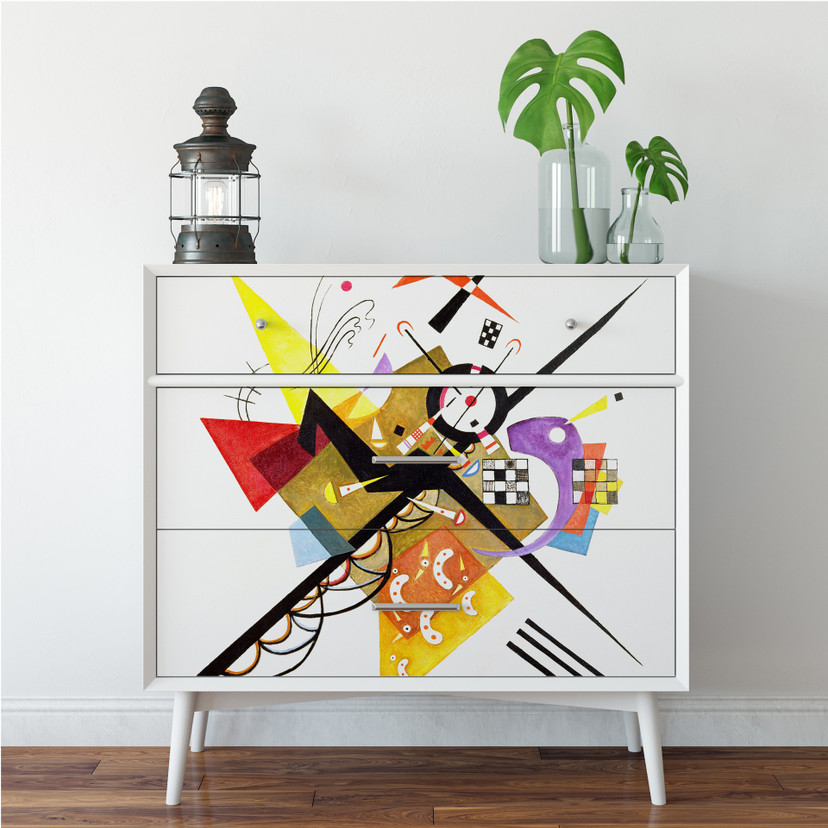 Zelfklevende Poster - Kandinsky - White