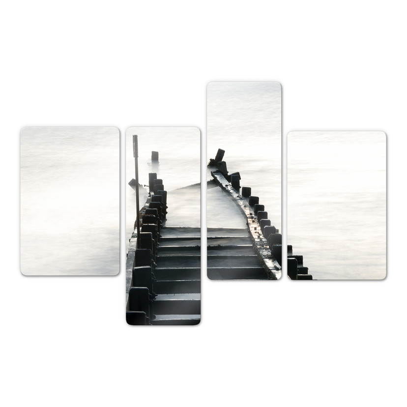 Tableau en verre - Way to nowhere 01 (4 parties)