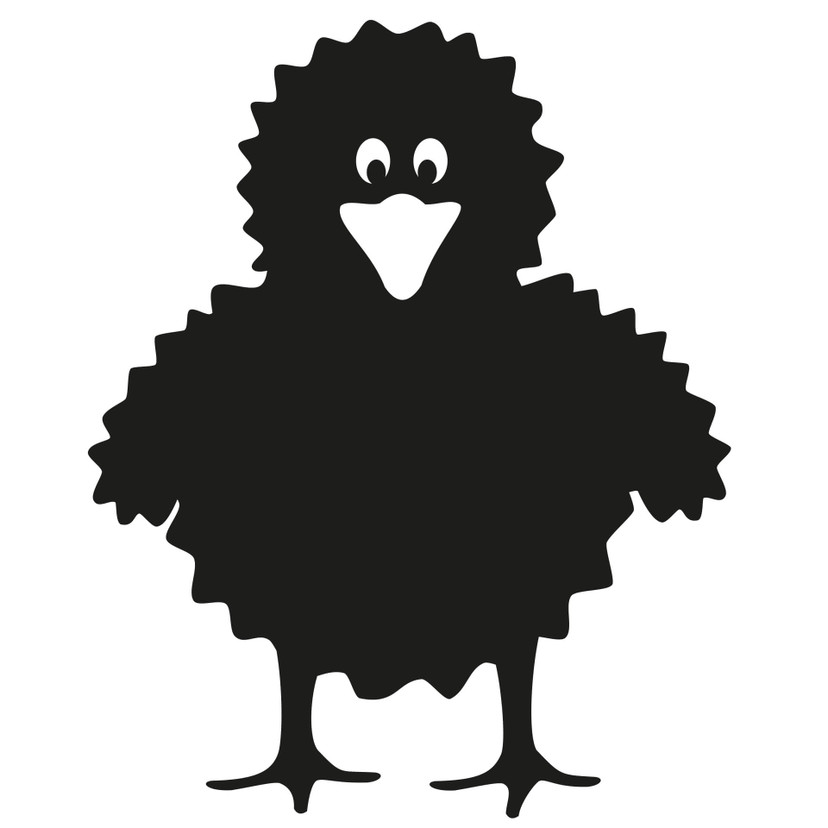 Wallsticker Fluffy Kylling