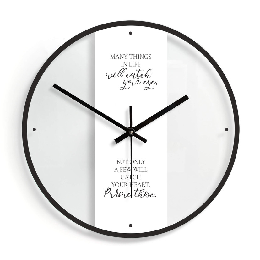 Horloge murale en verre - Many things in life 02