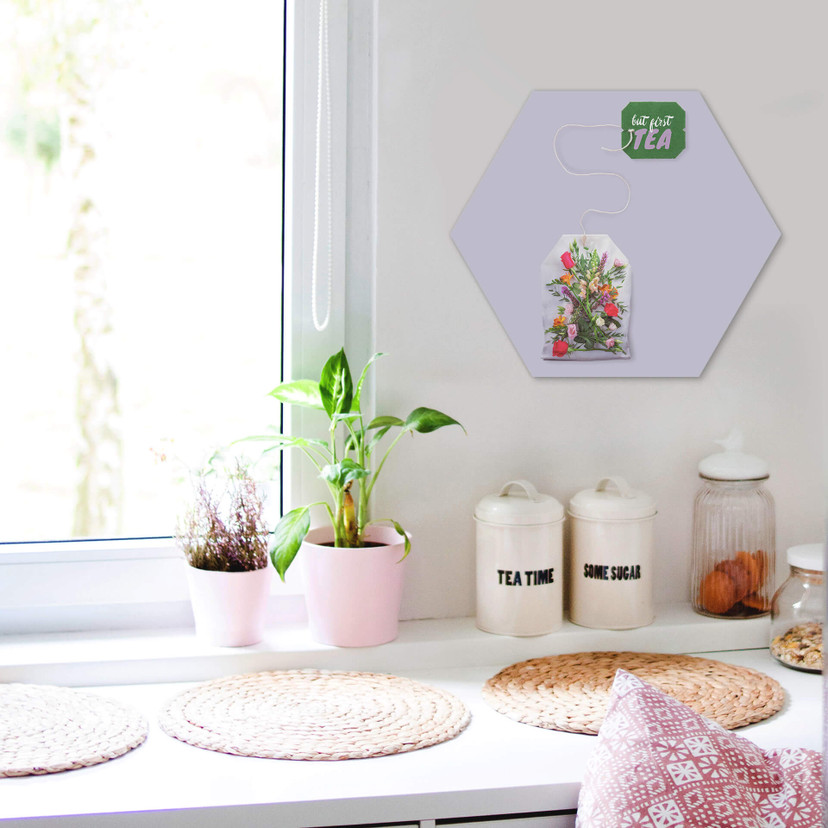 Hexagon Dibond Loose - Flower Tea