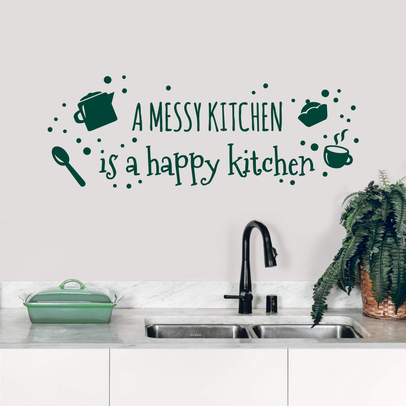 Wallsticker - A messy kitchen