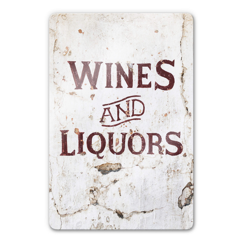 Glasschilderij Hugonnard - Wines and Liquors