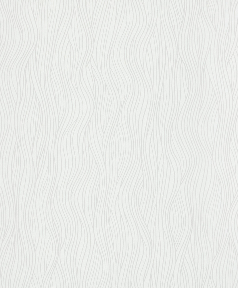 Stribet tapet, non-woven tapet Novamur Kylie hvid