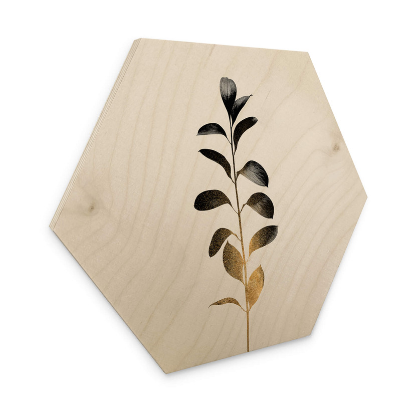 Hexagon Hout Kubistika - Monochromatica