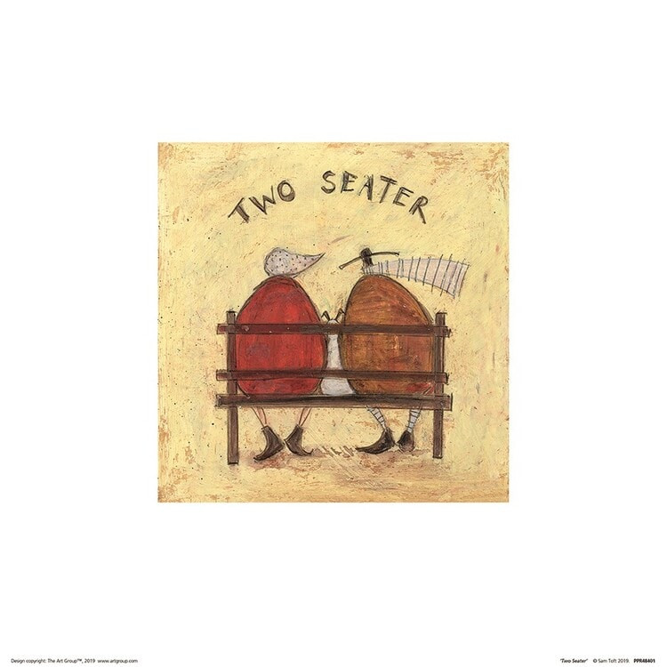 Plakat Sam Toft - Two Seater kunsttryk, Sam Toft (30 x 30 cm)