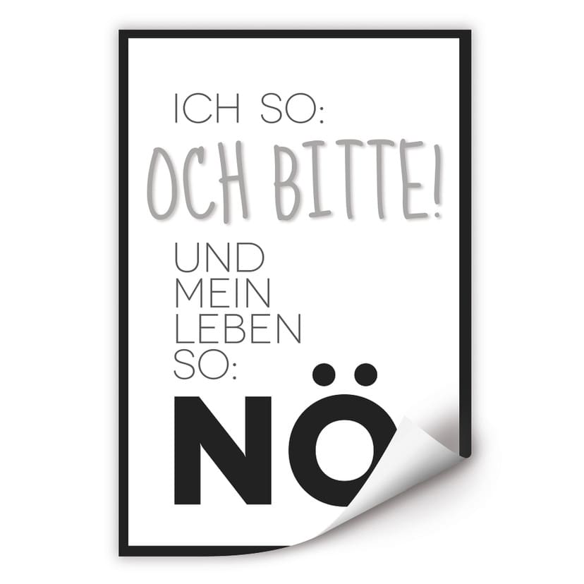 Wallprint Und mein Leben so...