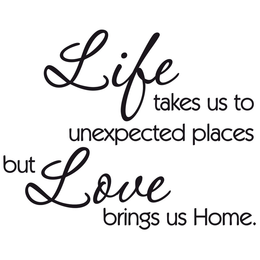 Wallsticker -  Life takes us...