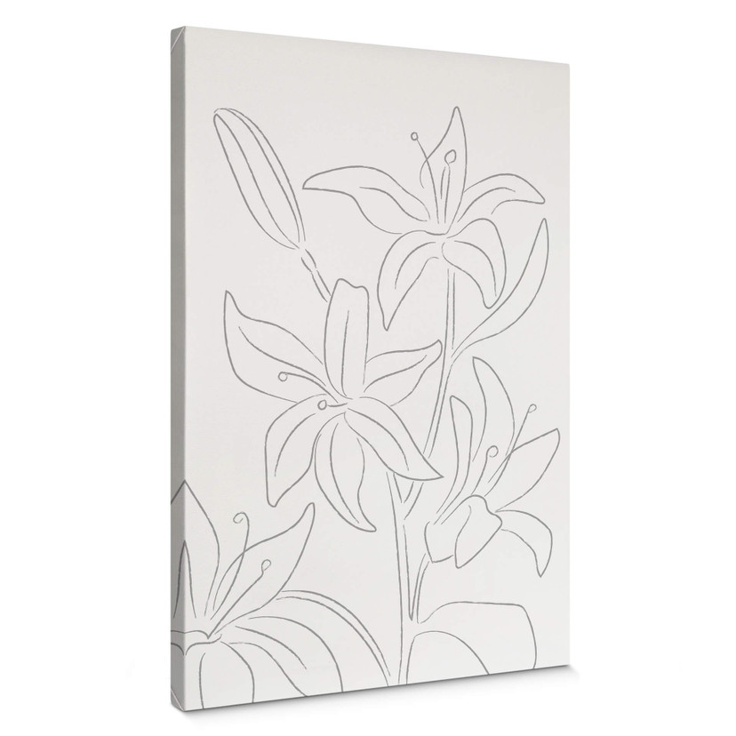 Obraz na płótnie 1X Studio - Line Art Floral - Minimalistyczne kwiaty