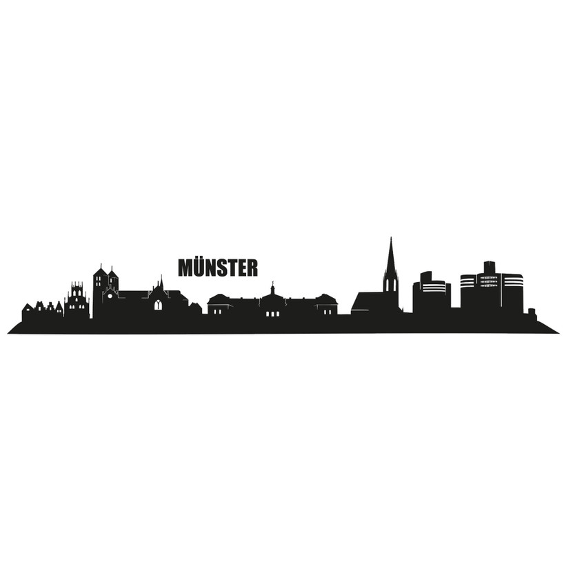Wandtattoo Münster Skyline