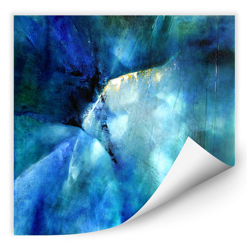 Zelfklevende Poster  Schmucker - Compositie in Blauw