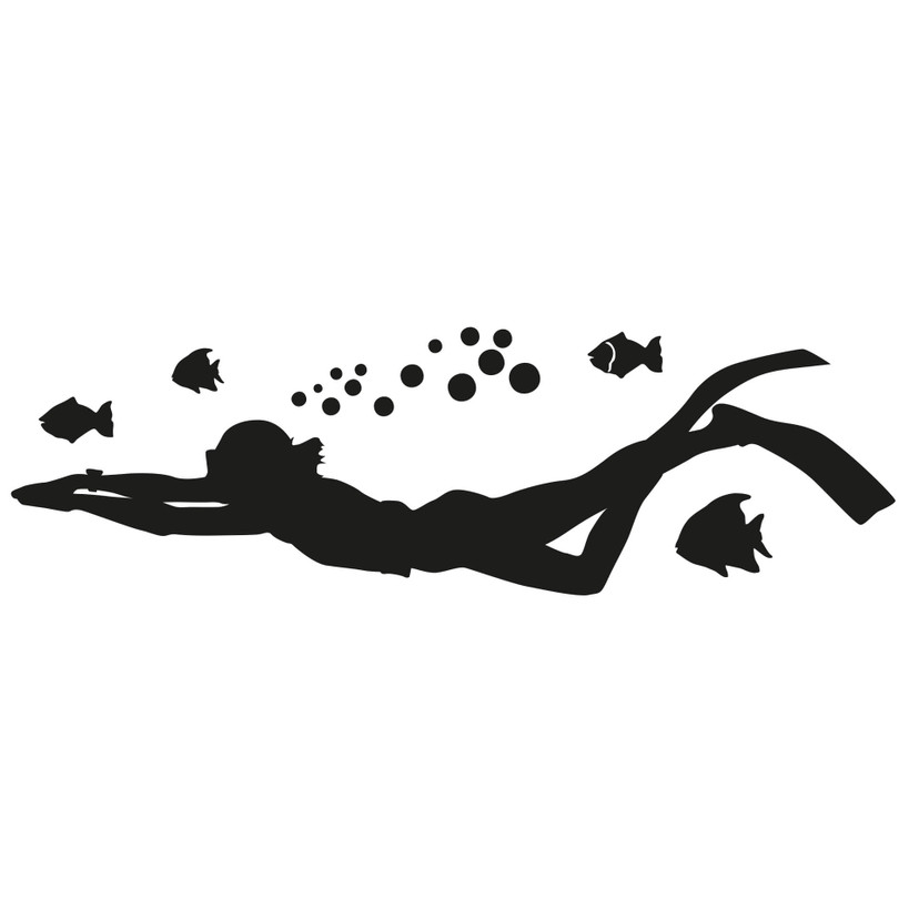 Wallsticker Dykker