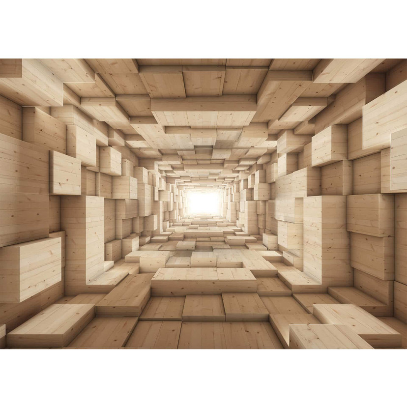 Fototapet - 3D Træ - Tunnel