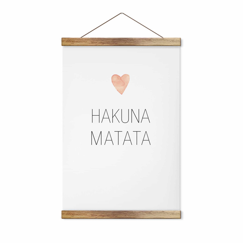Obraz z tkaniny Confetti & Cream - Hakuna Matata