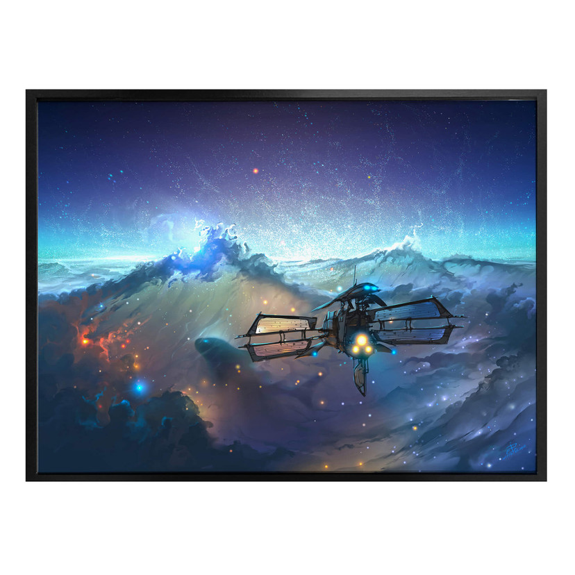 Plakat aeroprzestrzenny - Morze przestrzeni kosmicznej