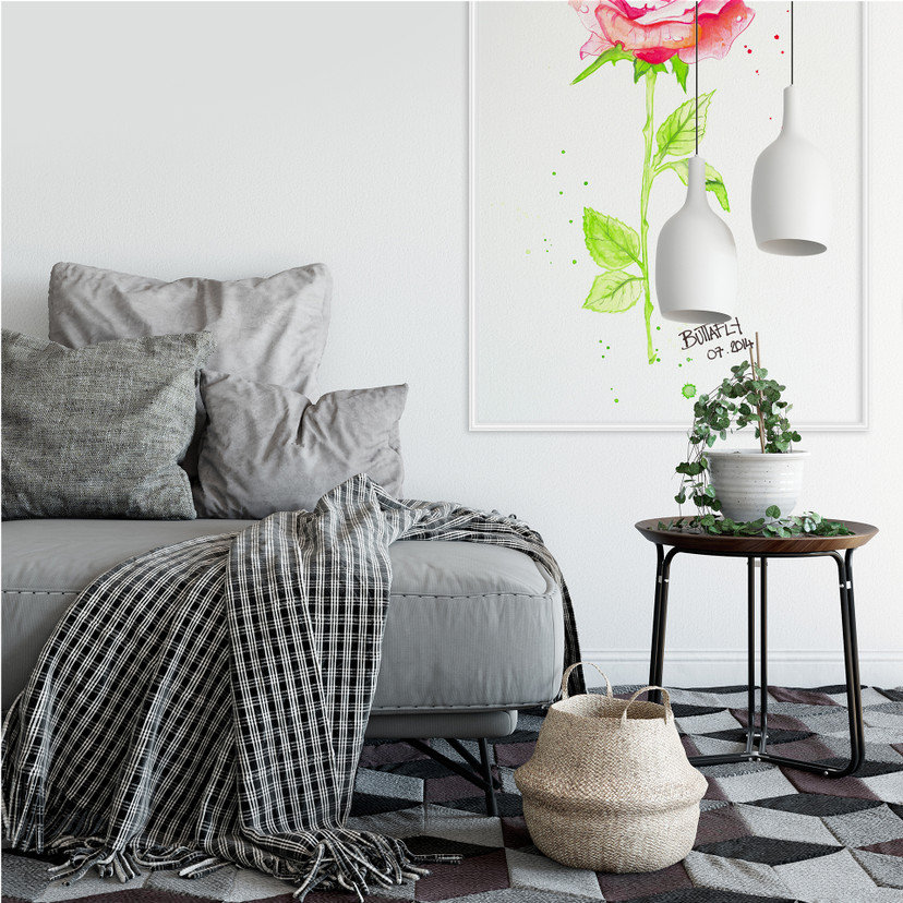 Wallprint Buttafly - Rose