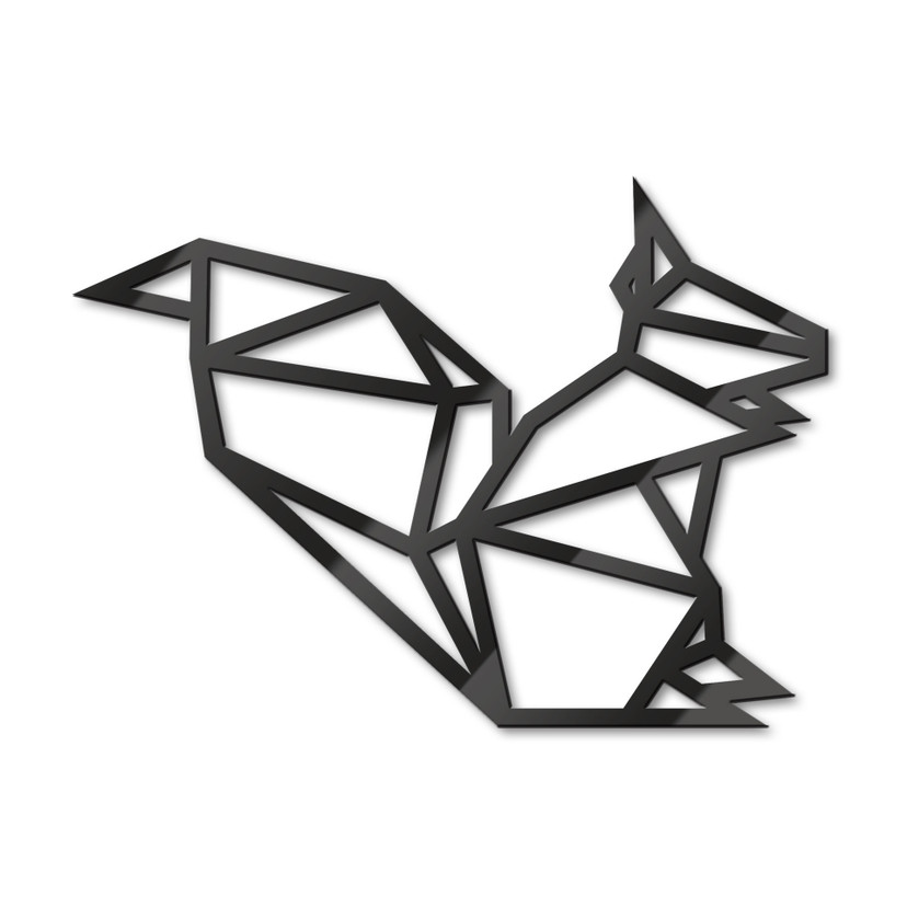 Dekoracja akrylowa Wiewiórka origami