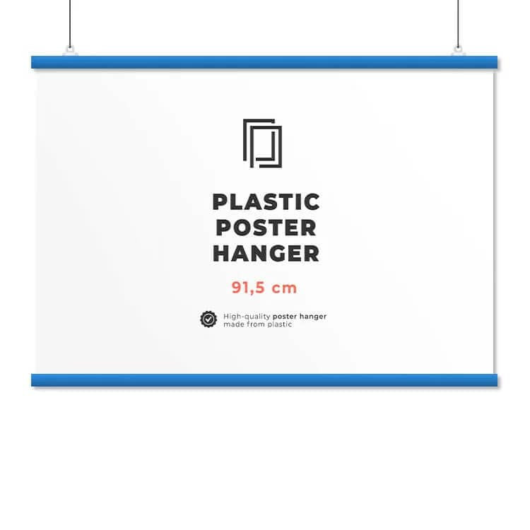 Plakatramme - blå - 91,5 cm