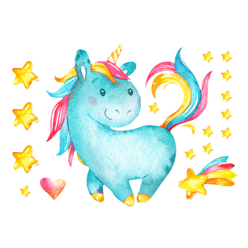 Muursticker Milly de Eenhoorn