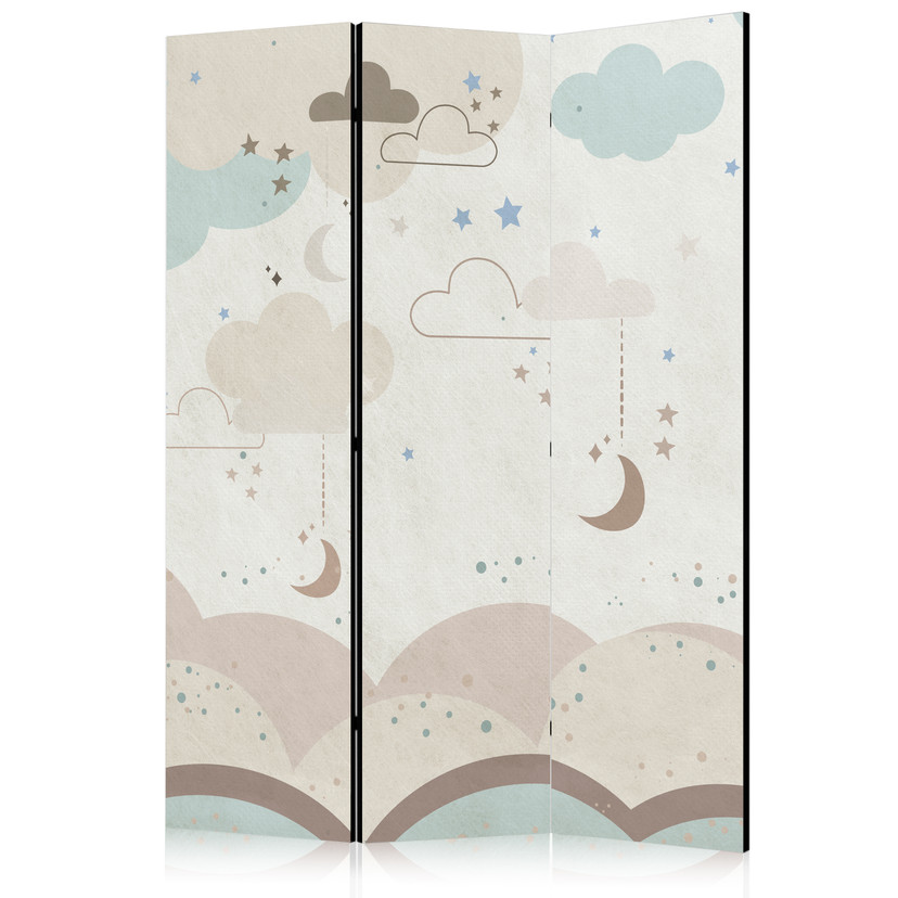 Paravent, Raumteiler freistehend, Trennwand - Cloudy Night Sky