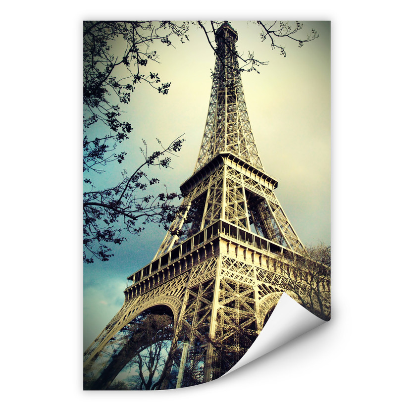 Zelfklevende Poster Parijs Eiffeltoren