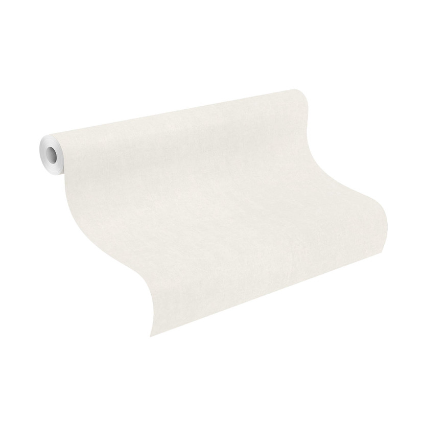Rasch papier peint intissé, papier peint uni Sophia blanc cassé