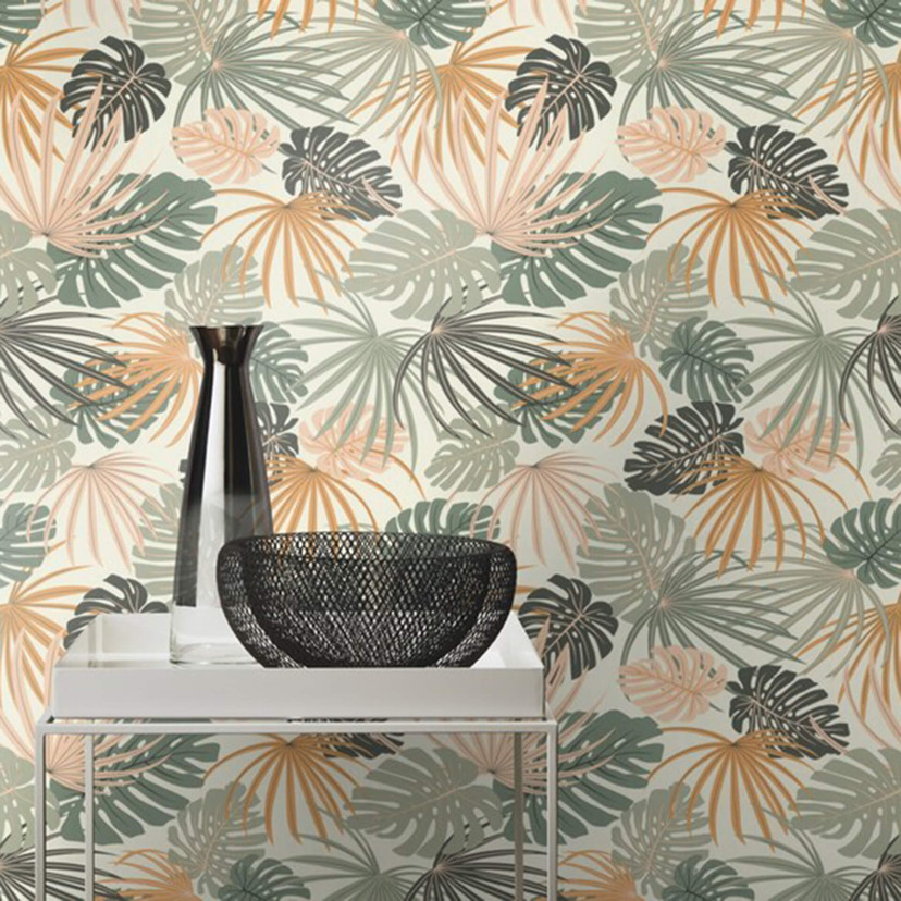 Rasch papier peint intissé, papier peint à motifs Salsa vert sauge (clair)
