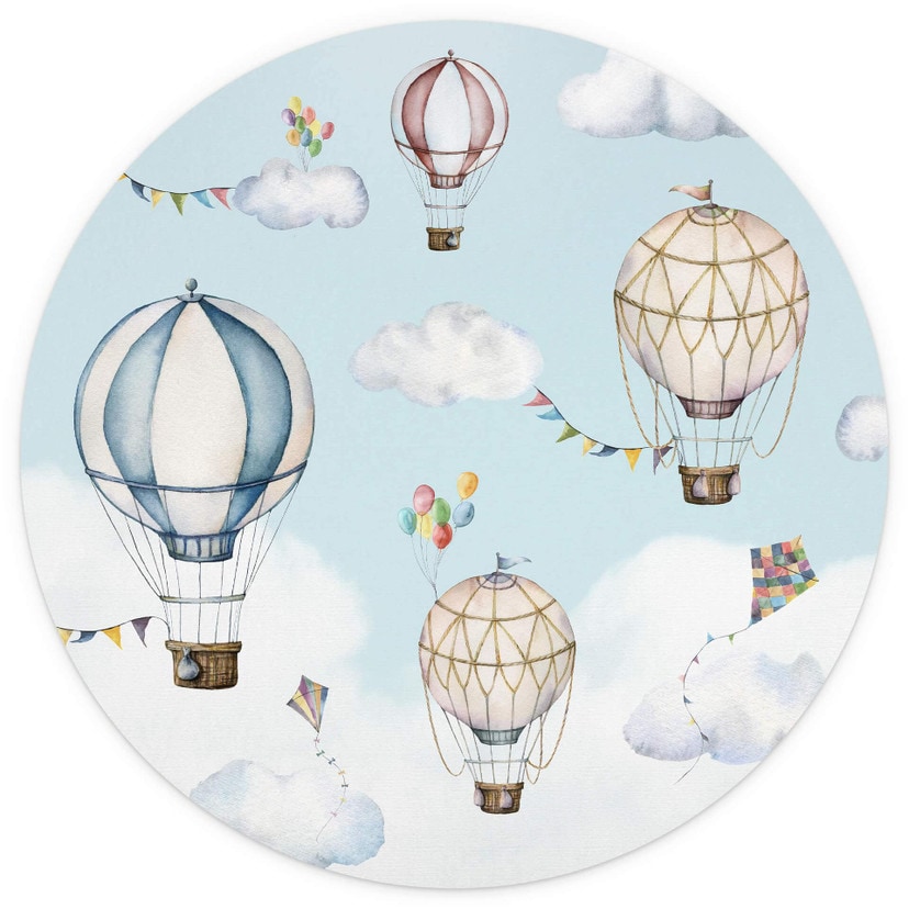 Oliver Robins - Balloon Bonanza - Fototapeta okrągła - tapeta flizelinowa/tapeta flizelinowa samoprz
