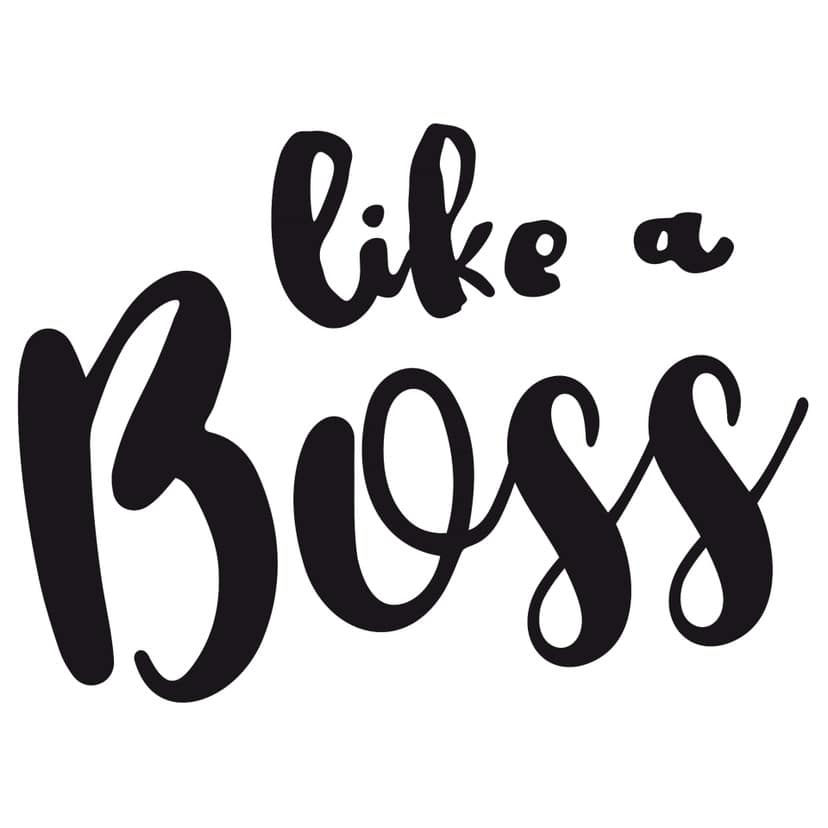 Wallsticker - Like a boss