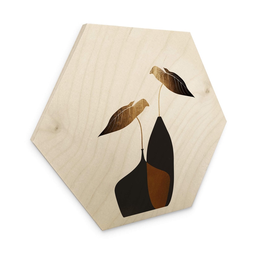 Hexagone - Bois Kubistika - Bouquet scandinave