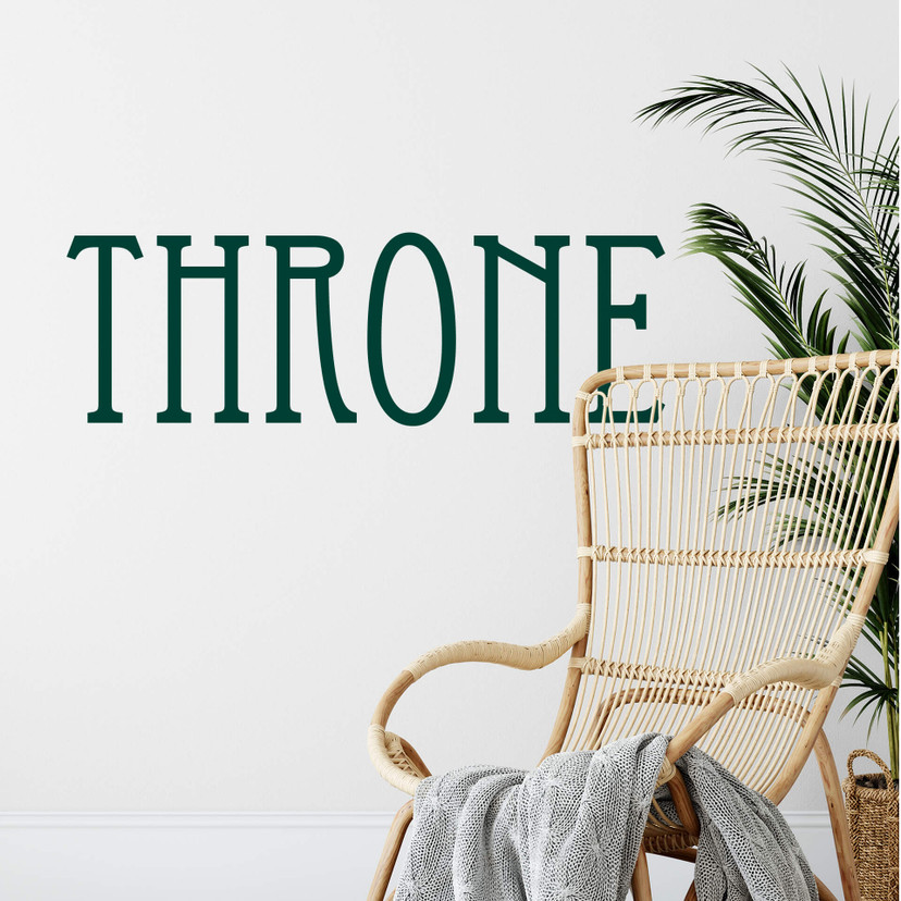 Wallsticker Throne