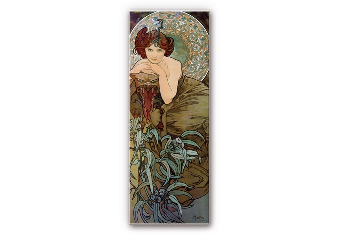Tableau Forex - Mucha - Pierres précieuses : émeraude