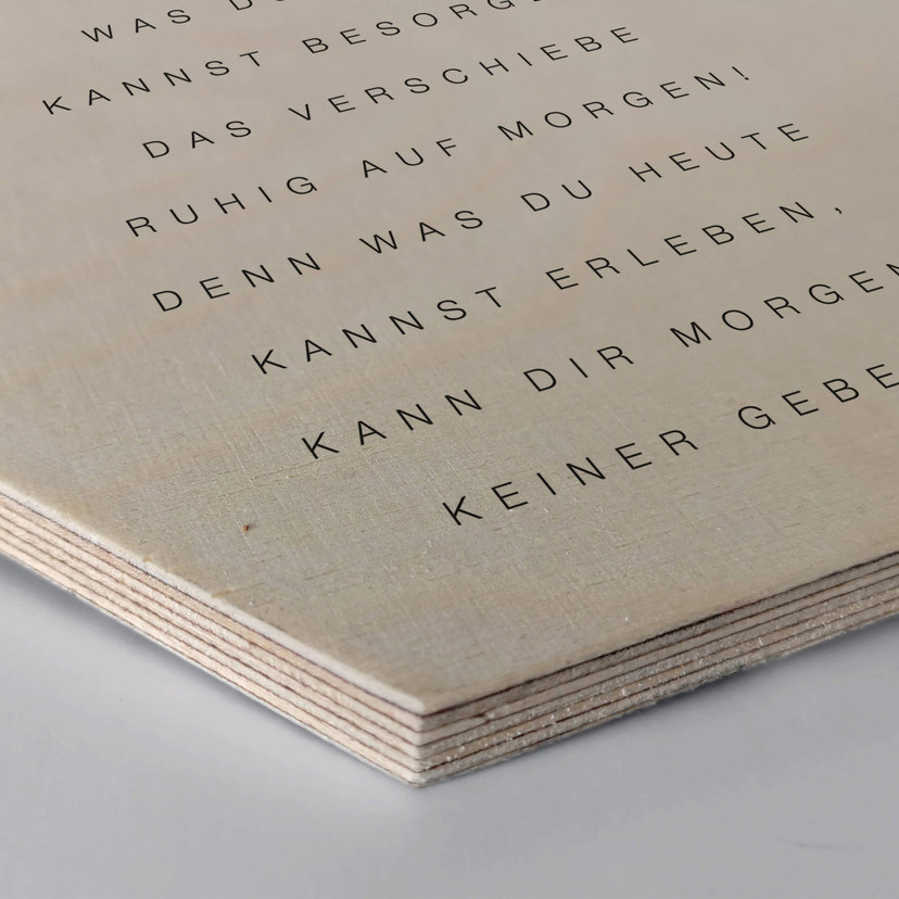 Hexagon - Holz Birke-Furnier - Was du heute kannst besorgen...