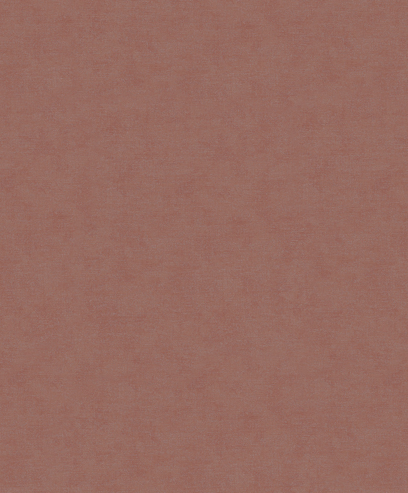 Non-woven tapet med moderne ensfarvet look og tekstur i rød, orange ensfarvet