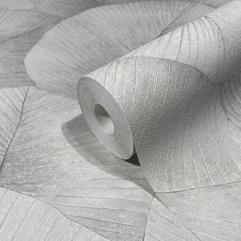 blomstret tapet, non-woven tapet Kumano grå