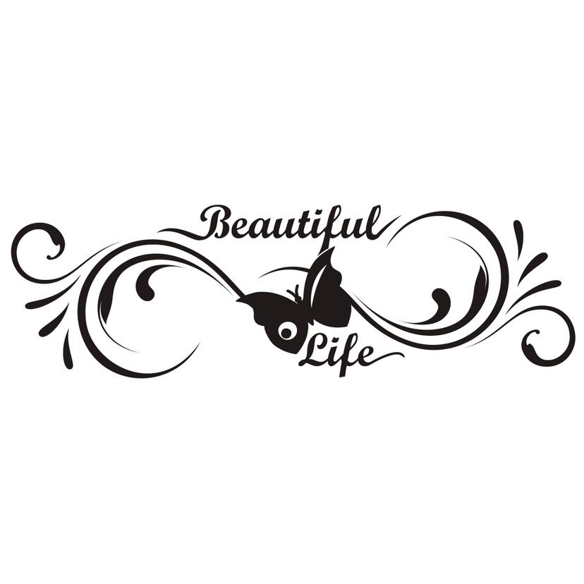 Sticker mural - Beautiful Life