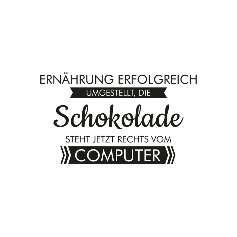 Wandtattoo Ernährung erfolgreich umgestellt...