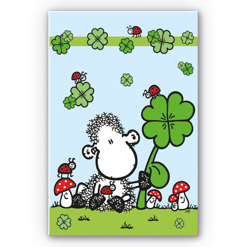 Wandbild sheepworld Ganz viel Glück