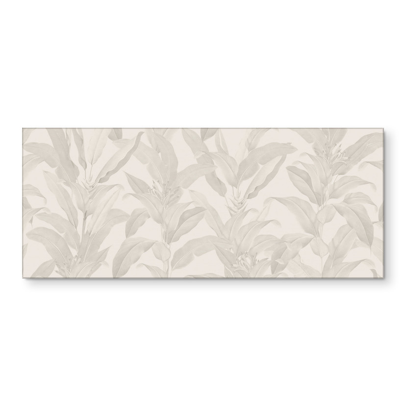 Stænkplade til køkken Urban Jungle tropiske blade creme - Bloomery Decor