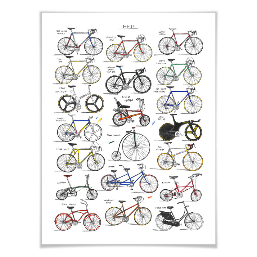 Plakat Sparshott - Rowery